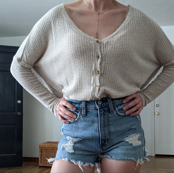 Urban Outfitters Tops - UO Waffle Knit Thermal